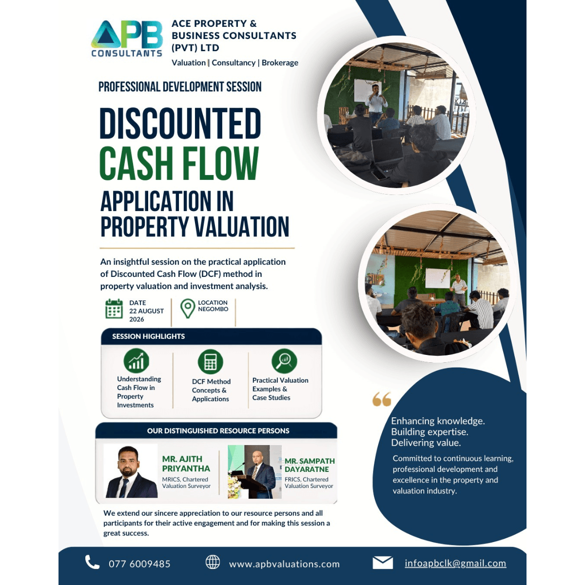 Professional Development Session | Discounted Cash Flow Application in Property Valuation